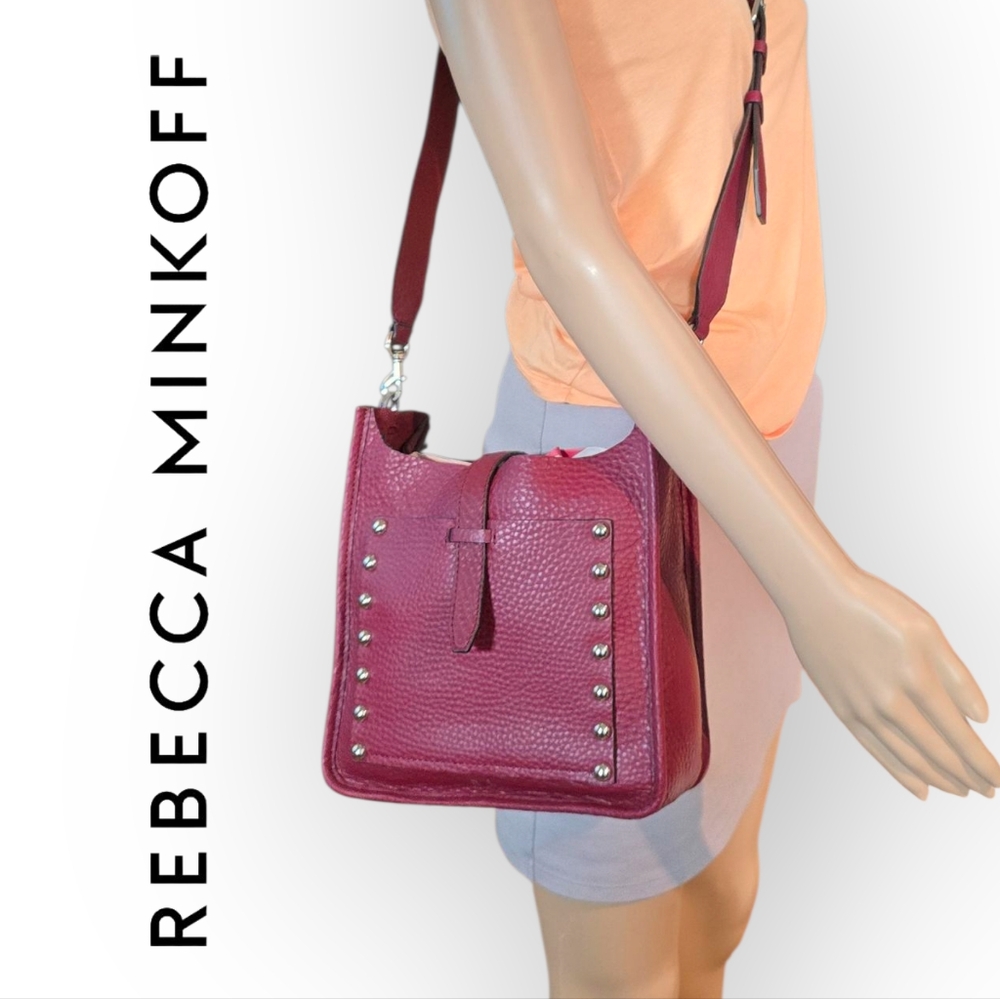 Rebecca Minkoff Leather Burgundy Crossbody Bag